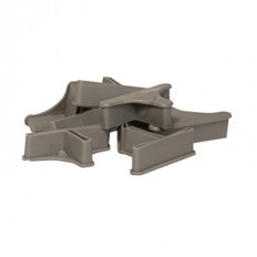 Pie Angulo Estanteria Doble Gris P/40 40 X 40 Mm 48 Unidades Simonrack