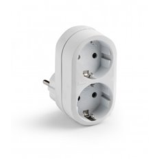 Adaptador Frontal 2 Tomas Blanco 16A 250V Famatel