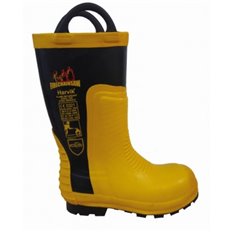 Bota Seguridad Bombero Dielectrica Y Motosierra Caucho Pu/Pl Met Talla 47 Harvik