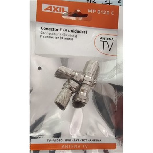 Conector Antena Coaxial F 4 Pz Axil
