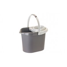 Cubo Con Escurridor 12 L Gris Vigar