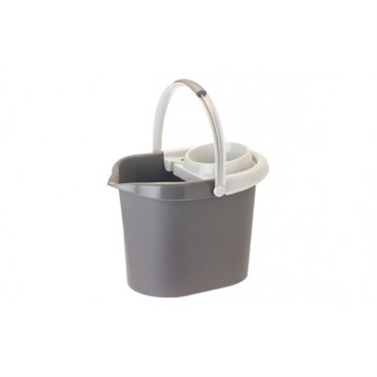 Cubo Con Escurridor 12 L Gris Vigar