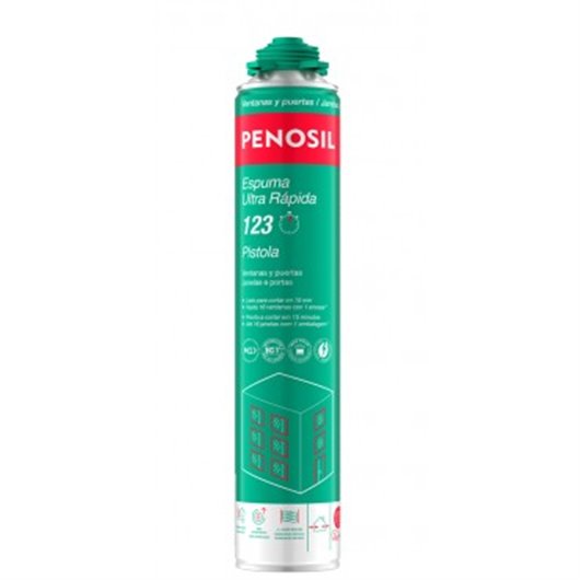 Espuma Poliuretano Ultra Rapida 123 Pistola 870 Ml Penosil
