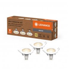 Foco Empotrable Spot Essential Blanc0 3 Unid Gu10 2,60W 230Lm 2700K Ip20 Ledvance