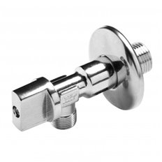 Valvula Escuadra Antical Mando Metalico 1/2" X 3/8" H2O