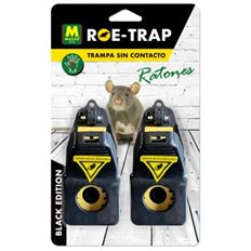 Trampa Mecanica Roe-Trap Ratones Black Edition 5 X 11 Cm 2 Uds Masso