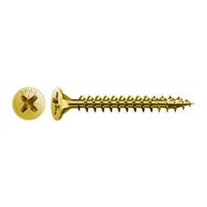 Tornillo Madera Cabeza Plana Pozi Bicromatado Caja Profesional 4 X 40 (20) 1000 Uds Spax