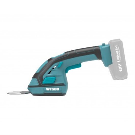 Tijera Cortasetos Y Cortacesped Bateria 20 Cm 18 V Wesco