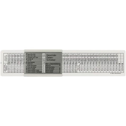 Tabla Para Roscas Din Apto Para M/Mf/Bsw/G Plstico Promat Promat