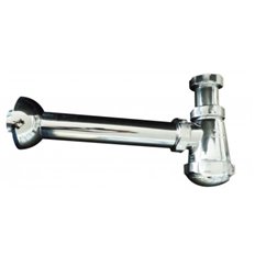 Sifon Botella Extensible Laton Cromado Con Alargadera Y Plafon  32 Mm 1" " Crearplast