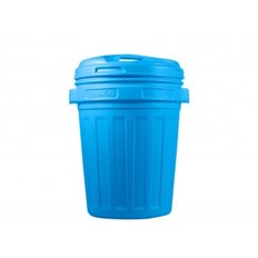 Cubo Basura Con Tapa Rosca 70 L - Azul