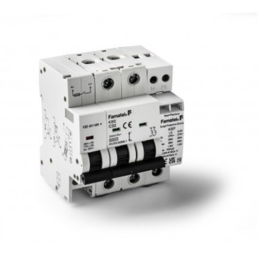 Diferencial Combi 2 Polos Con Limitador Sobretension Transitoria Y Permanente 25A Famatel