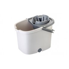 Cubo Con Escurridor 16 L Ruedas Automatico Gris Vigar