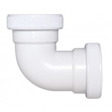 Enlace Codo Hembra Hembra Sifon  32 Mm 1"" Crearplast