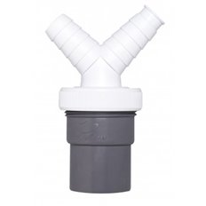 Enlace Mixtotubos Lisos-Encolar Doble  40 Mm 1" Crearplast
