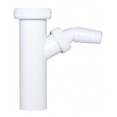 Enlace Recto Sifon Con Toma Lavadora  40 Mm 1" Crearplast