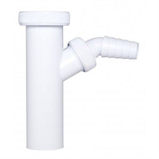 Enlace Recto Sifon Con Toma Lavadora  40 Mm 1" Crearplast