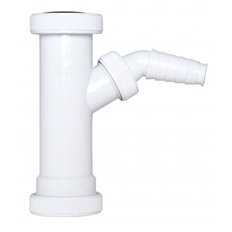Enlace Recto Sifon Con Toma Lavadora  40 Mm 1" Crearplast