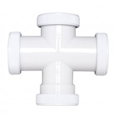 Enlace T Sifon Dos Bocas  40 Mm 1" Crearplast
