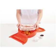Estuche Vapor 3-4 Con Rejilla Rojo Brabantia