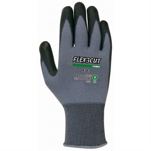 Guante Nilon / Fibra Vidrio Recubierto Poliuretano Flex 3 Cut Talla 10 Juba