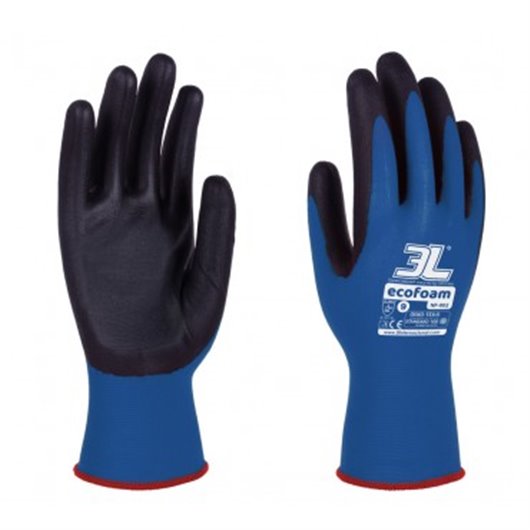 Guante Nilon Recubierto Nitrilo Foam Ecofoam Talla 8 3L