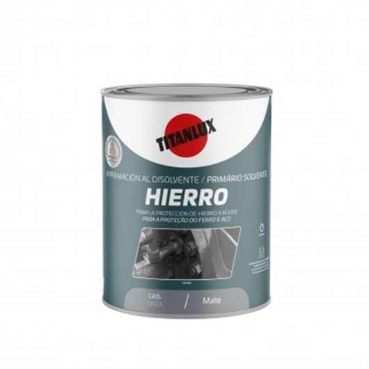 Imprimacion Sintetica Para Hierro 4 L Gris Titanlux
