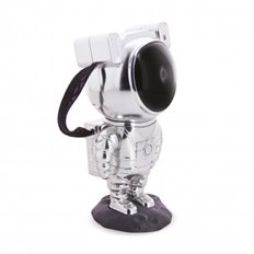 Lampara Sobremesa Robot Astronauta Luz Noche Silverlite Con Batera Y Recargable Xanlite