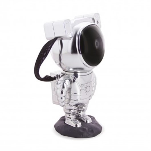 Lampara Sobremesa Robot Astronauta Luz Noche Silverlite Con Batera Y Recargable Xanlite