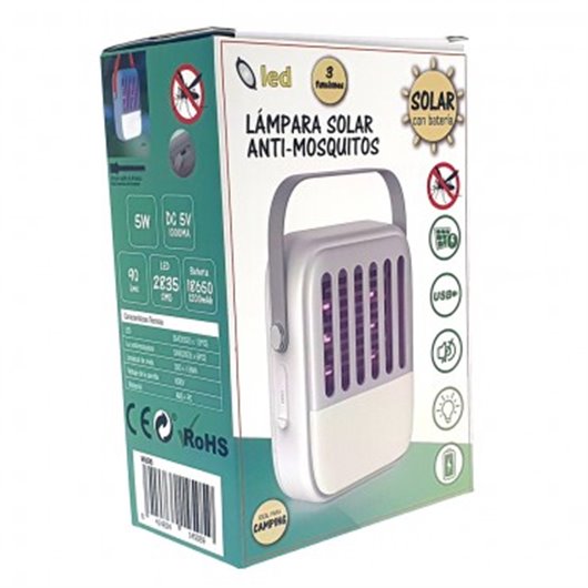 Lampara Solar Led Antimosquitos 5 W Oscaconnect