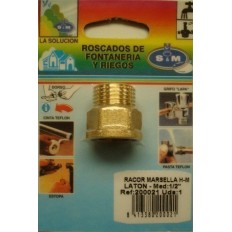 Racor Fontanero H-M 1/2" Laton Marsella S M