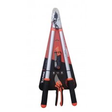 Kit De Herramientas De Poda Tijera 1 Y 2 Manos + Serrucho Dentado Altuna