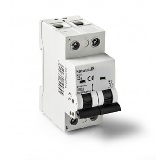 Magnetotermico 1 Polo+Neutro 16A Famatel