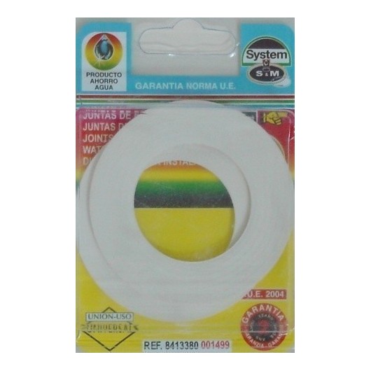 Junta Fontan Plana 1"1/4 Lavabo 2Pz Goma S M 