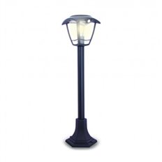 Farola Solar Retro Negra Led Ip44, Sensor De Movimiento Bombilla 400 Lm 3000K Incluida Xanlite