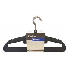 Percha Plastico Con Terciopelo Negro 44,5 X 23,5 X 0,5 Cm Mondex