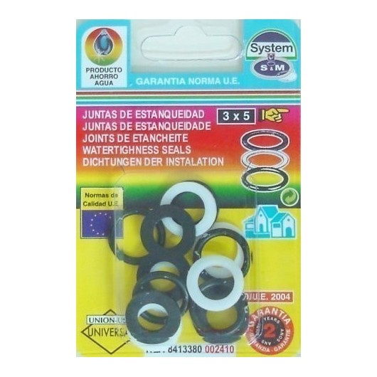 Junta Fontan 1/2" Surtido S M 15 Pz