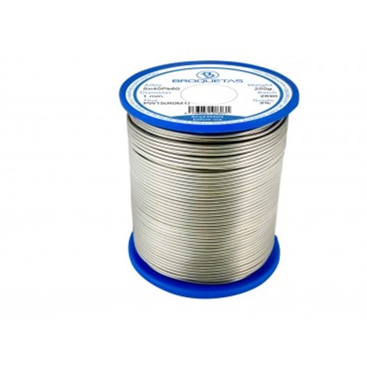 Rollo De Estao Brofil 40 Sn40 Pb60 250 Gr  1 Mm Broquetas