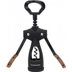 Sacacorchos De Alas Negro/Madera Vin Bouquet