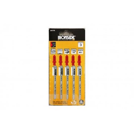 Hoja Sierra Calar Para Metal T227 D 5 Uds Curvo Fino. Logitud 100 Mm Ironside