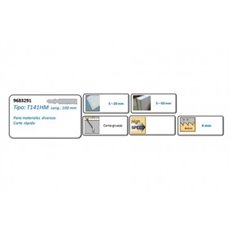 Hoja Sierra Calar Para Paneles Fibr T141 Hm 3 Uds Recto Grueso. Longitud 100 Mm Ironside