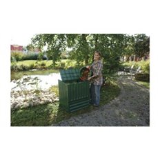 Compostador Jard 83X70X70Cm 400L Graf Pp Ver 627003