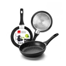 Sarten 22Cm Antiadherente Teflon Induccion Alu.Forj Piedra Quarz Quid