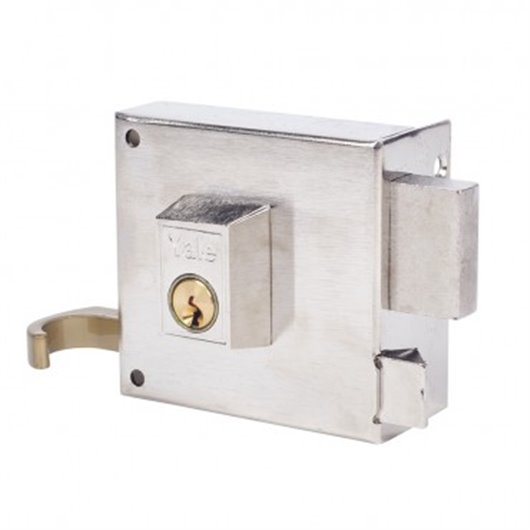 Cerradura Sobreponer 80X48Mm 12580Dhn Hierro Niquelado Picaporte/Palanca Derecha Yale