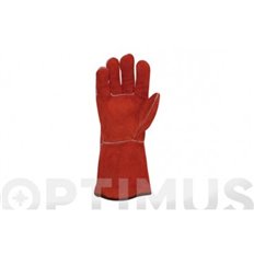 Guante Soldador  Xl10 Soldador ador Serraje Rojo Juba