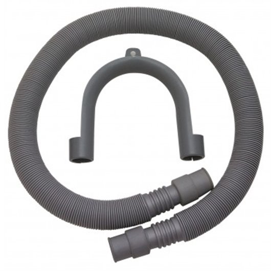 Manguera Extensible Descarga Lavadora Con Curva 0,60- 2 M H2O