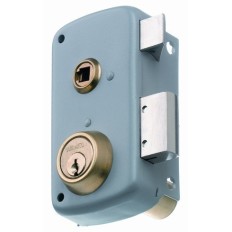 Cerradura Sobreponer 65X35Mm 2556Bpr-60I Gris Picaporte/Palanca Izquierda Mcm