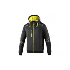 Sudadera Tecnica Gris / Amarillo Fluor Talla Xxl Sparco