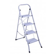 Taburete Escalera Praktico 4 Peldaos Gris Ambit
