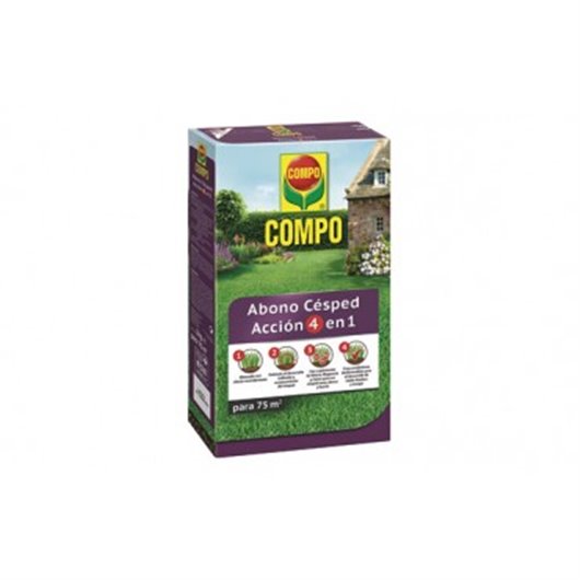 Abono Cesped Accion 4 En 1 3 Kg Compo